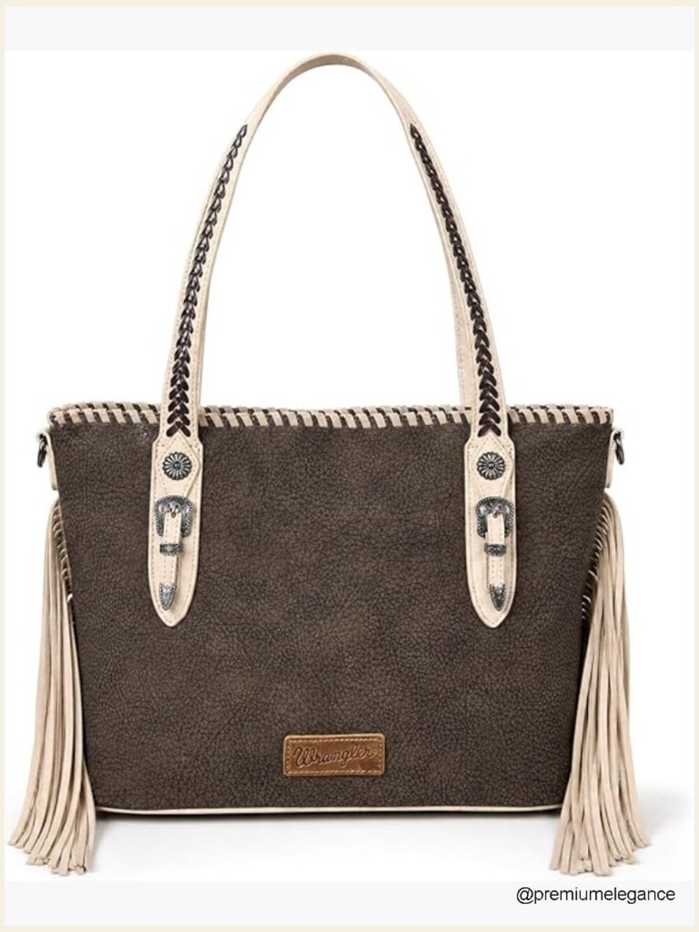 Western Fringe Shoulder Purse Woven Top Handle Crossbody Handbag